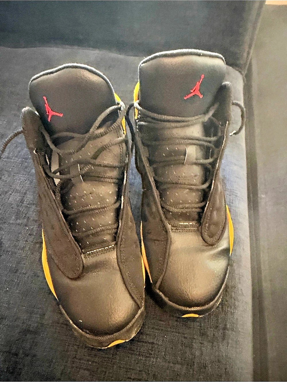 Jordan Air Jordan 13 Retro GS 'Melo Class of 2002' Sneakers Black & Yellow US 6Y